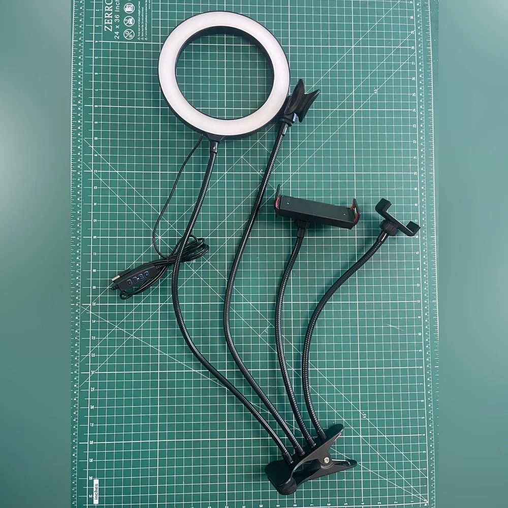 4 in 1 ring light set for broadcast